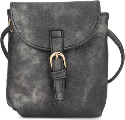 

Addons Women Casual Grey PU Sling Bag