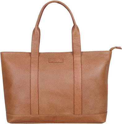 

Justanned Women Formal Tan Genuine Leather Tote