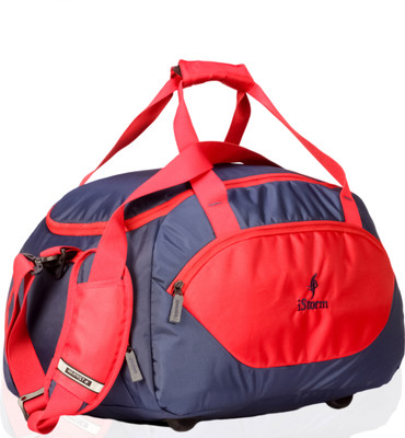 

istorm Delta Navy Blue & Red Small Travel Bag - Medium(Blue, Red)