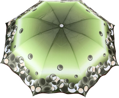 

FabSeasons Abstract Pebbles Digital Printed Umbrella(Green)