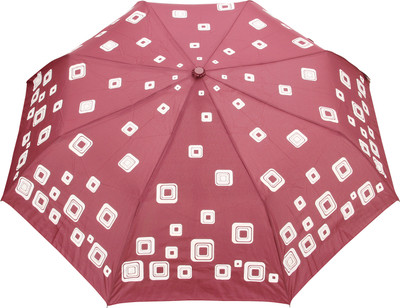 

FabSeasons Abstract Squares Print Umbrella(Maroon)