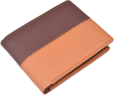 

TOFFIL Men Brown, Tan Genuine Leather Wallet(7 Card Slots)