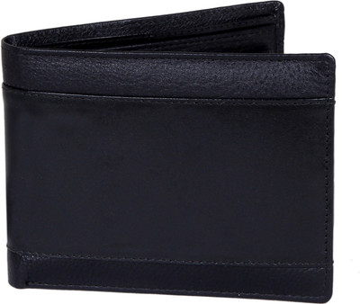 

mtuggar Men Black Genuine Leather Wallet(4 Card Slots)