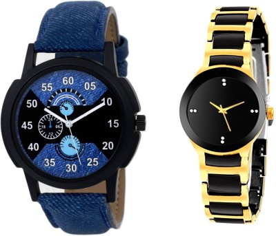 Keepkart New Stylish Leather Strap 002 And IIK Couple Watch  - For Couple   Watches  (Keepkart)