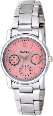 SAMEX SAM1023PK PINK LADIES STYLISH SHEEN TITA LATEST FORMAL BEST DISCOUNTED POPULAR WOMEN WATCH Watch  - For Women   Watches  (SAMEX)