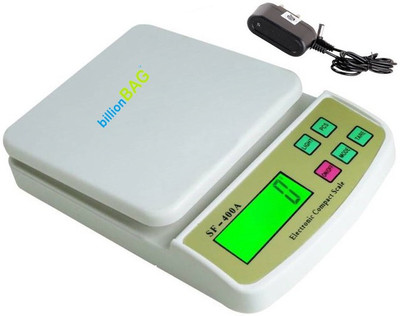 

Billionbag Fine & Durable Ultra Light Electronic Digital SF 400A with Adaptor 5 Kg Best Qualtiy Kitchen Use Weighing Scale(White)