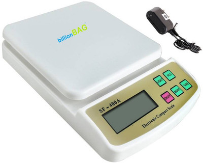 

Billionbag Advanced SF 400A with Adaptor 7 Kg Digital Household Use And Backlight Weighing Scale(White)
