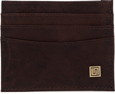 

U+N Regualr Cardholder 6 Card Holder(Set of 1, Brown)