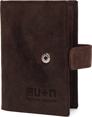 

U+N Cardholder with Pouches 24 Card Holder(Set of 1, Brown)