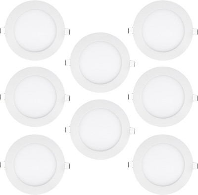 

Bene 18w Round Panel, Color of LED White (Pack of 8 Pcs) Recessed Ceiling Lamp