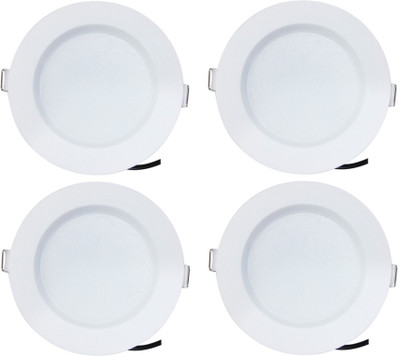 

Bene Bene LED 7w Round Recessed Light, Color of LED Blue (Pack of 4 Pcs) Recessed Ceiling Lamp