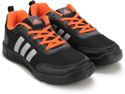 

ADIDAS Boys & Girls Lace Running Shoes(Black, Black/silvmt/eneora