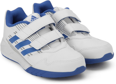

ADIDAS Boys & Girls Velcro Running Shoes(White, Ftwwht/blue/midgre