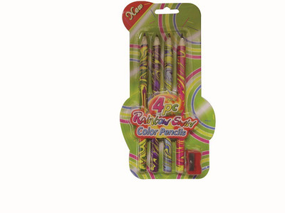 

Geomax Rainbow Colour Pencil set Pencil(Set of 4, Multicolor)