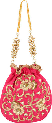 

D'oro D'oro Hang-over - Party Favour Draw String (Pink) Potli(Pink)