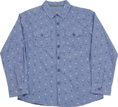 

Allen Solly Junior Boys Printed Casual Blue Shirt
