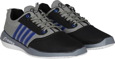 

Kraasa Premium Sports Running Shoes For Men(Black, Grey