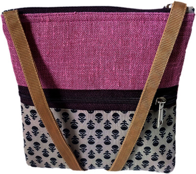 

AUK Girls Casual Multicolor Cotton, Jute Sling Bag
