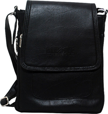 

BlueEye Trends Boys & Girls Casual Black Leatherette Sling Bag