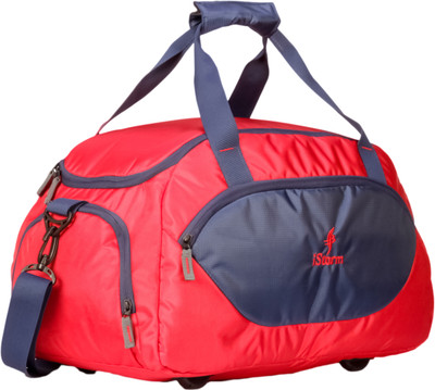 

istorm Delta Red & Navy Blue Small Travel Bag - Medium(Red, Blue), Blue;red