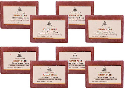 

Khadi Pure STRAWBERRY(1000 g, Pack of 8)