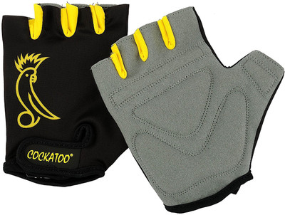 COCKATOO POWER Gym & Fitness Gloves (M, Black, Yellow)