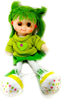 

HALO NATION Cute Soft doll sings poem & blinks eye & glows with red light - adorable pulsh Toy - kids Best Friend - 40 cm(Green)