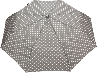 

FabSeasons Symmetric circle Print Umbrella(Grey)