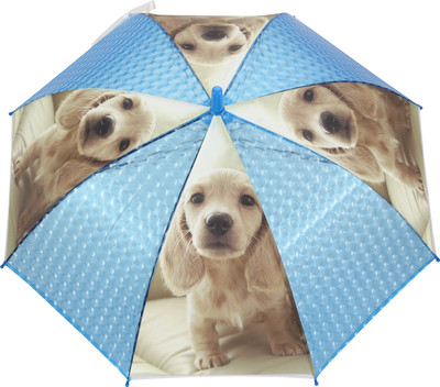 

FabSeasons Puppy Dog Cute Print Umbrella(Blue)