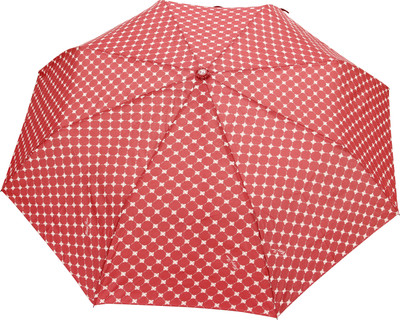 

FabSeasons Symmetric circle Print Umbrella(Maroon)