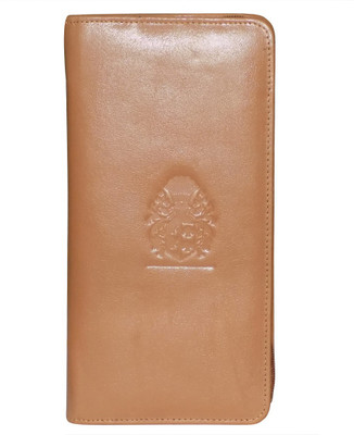 

Style 98 Girls Tan Genuine Leather Wrist Wallet(9 Card Slots)