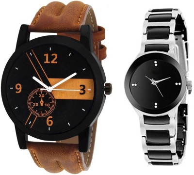 Keepkart New Stylish Leather Strap 001 And IIK Couple Watch  - For Couple   Watches  (Keepkart)