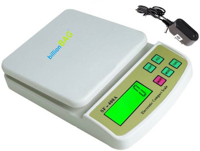 

Billionbag Compact Scale With Backlight SF 400A with Adaptor 7 kg Digital Multi-Purpose Kitchen Weighing Scale(White)