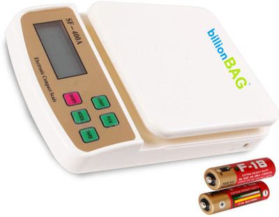 

Billionbag Multi Powered Advanced SF 400A 7 Kg With Battery Digital Household Use And Backlight Weighing Scale(White)
