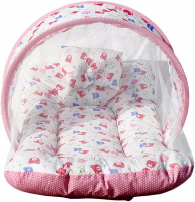 

Kidoyzz Baby Bed with Mosquito Net Baby Bed Plain(Fabric, White)