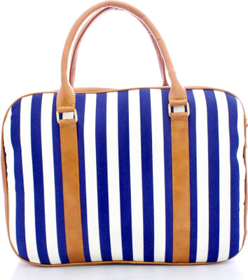 

Bagclan stripe laptop bag Shoulder Bag(Blue, 3 inch)