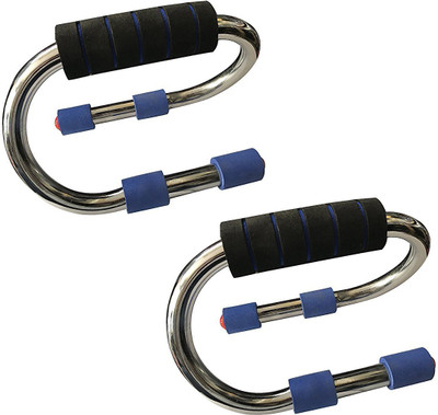 

Cp Bigbasket Chrome Cast Push-up Bar(Silver, Black), Black;silver