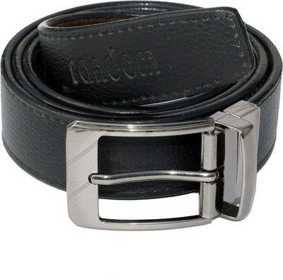

Random Men Formal, Casual Black Artificial Leather Reversible Belt