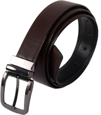 

Garri Men Formal Brown, Black Artificial Leather Reversible Belt, Black;brown