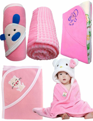 

BRANDONN Abstract  Hooded Baby Blanket(Polyester, Multicolor