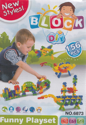 

Emob New Styles DIY 156 Pcs Baby Block Real Action Fun Playset(Multicolor)