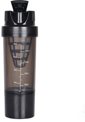 

STOCK HOUSE BLACK SIPPER 0021 500 ml Shaker(Pack of 1, Black), Black bl