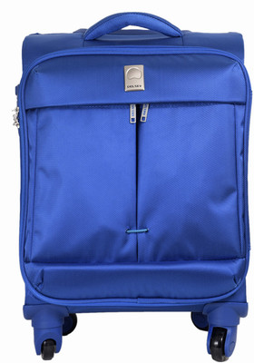 

Delsey Flight 54Cm Carry-On Trolley Luggage (Blue) Small Briefcase - For Men & Women(Blue)