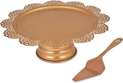 

Elan Steel Cake Server(Brown, Pack of 1)