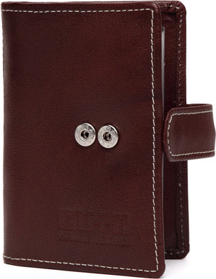 

U+N Cardholder with Pouches 24 Card Holder(Set of 1, Brown)