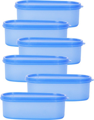 

Mahaware Microwaveable Space Saver 6PC - 600 ml Plastic Grocery Container(Pack of 6, Blue)
