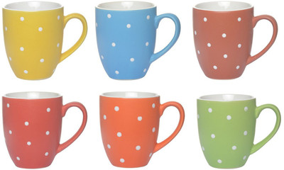 

CROCKTO Ceramic(Multicolor, Pack of 6)