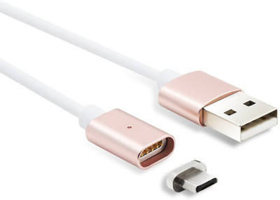 

Mobitech 202 Magnetic Charging Cable(samsung, xiomi, moto, smartphones, Pink, Sync and Charge Cable)