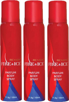 8 OFF on Revlon Fire Ice Body Spray combo Pack of 3 Deodorant