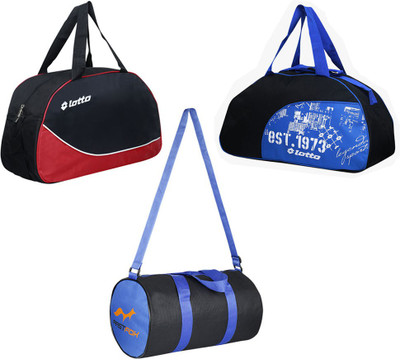

Lotto Thunder Travel Duffel Bag(Black, Red)